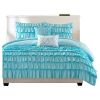 Light Blue Full/Queen 5-Piece Comforter Set w/ 2 Shams & 2 Pillows