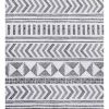 72-inch Polyester Shower Curtain with Black White Scandinavian Chevron Pattern