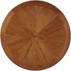 Modern Classic 48-inch Round Dining Table in Medium Walnut Wood Finish