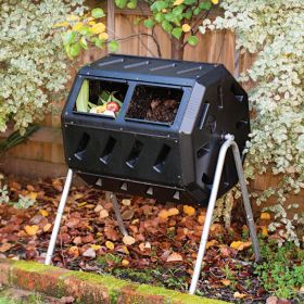 37-Gallon Tumbling Compost Bin Tumbler Composter - 5 Cu. Ft.