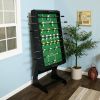 Black Foldable Space Saving 48-in. Foosball Table w/ Score Counters and 2 Balls