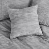 Full / Queen size 5-Piece Grey Cotton Farmhouse Comforter Set