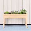 Outdoor Wood Raised Garden Bed Planter Box 46 x 22 x 30-inch High