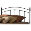 Full size Matte Black Metal Headboard