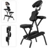 Black Portable Massage Tattoo Chair with Carrying Bag