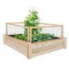 4 Pack Cedar Garden Trellis Set - 45 x 23.5 inch Each - Made in USA