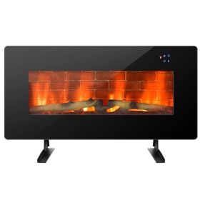 36 in Electric Wall Mounted/Freestanding Fireplace w/ Remote Control