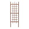 72-inch Modern Wooden Garden Trellis in Brown Walnut Finish