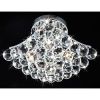 Indoor 4-Light Chrome And Crystal Flushmount Chandelier