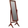 Modern Full Length Freestanding Bedroom Floor Cheval Mirror in Cherry