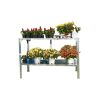 Outdoor Metal Shelving Unit Garden Potting Bench in Sturdy Galvanized Steel