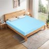 Queen size 3-inch Thick Gel-Infused Air Foam Mattress Topper in Light Blue