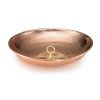 Hand Hammered Copper Polished Rain Chain Basin - 16.5 inch Diameter