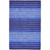 8' x 11' Striped Hand-Tufted Wool/Cotton Blue Area Rug