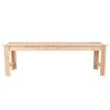 5-Ft Backless Garden Bench in Natural Yellow Cedar Wood