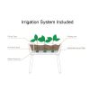 Pewter Scandinavian Elevated Raised Smart Drainage Planter Bed