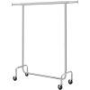 Heavy Duty Metal Tube Clothes Garment Rack on Wheels with 286 lb. Capacity