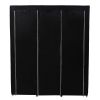 Steel Frame Black Fabric Portable Wardrobe Clothes Closet with Storage Shelves