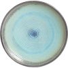 Outdoor Garden Multi-Shade Blue Ceramic Birdbath