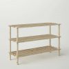 Solid Pine Wood 3-Tier Shoe Rack - Holds up to 12 Pair of Shoes