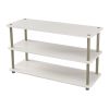 White 3-Shelf Modern Shoe Rack - Holds up to 12 Pair of Shoes