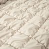 Full/Queen Soft Lightweight Puff Textured 2-Piece Comforter Set in Neutral Tan