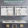 White Modern Farmhome Sliding Barn Door Wall Mounted Bathroom Medicine Cabinet